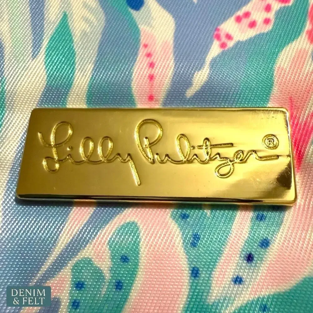 Lilly Pulitzer‎ Zip Planner Organizer Case Pastel Coral Print Travel Accessory